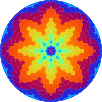Colourful mandala 6 clipart