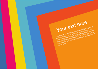 Colourful page template design clipart