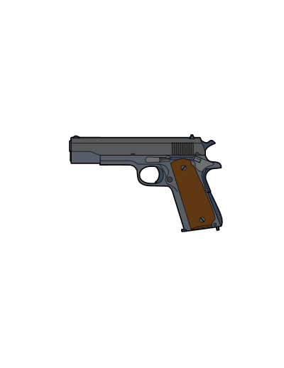 Colt 45 - M1911 clipart