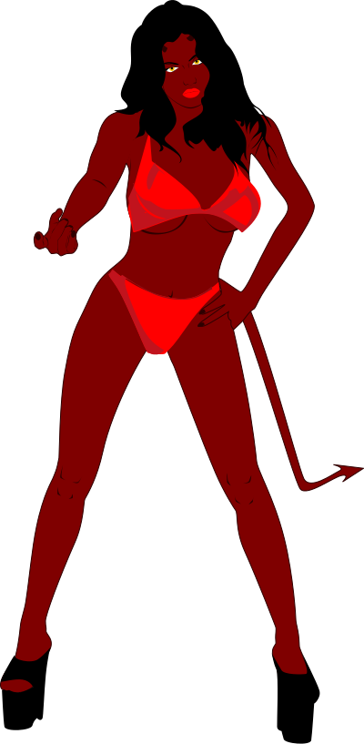Come Hither Demoness - Safe Mix clipart
