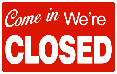 Come In We're Closed clipart