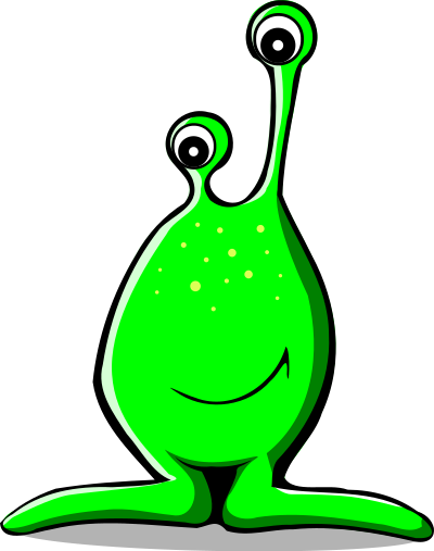 Comic alien clipart