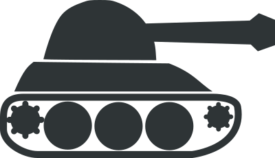 Comic black tank clipart
