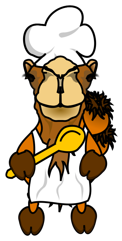 Comic Camel - Chef clipart