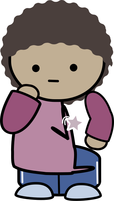 Comic character clipart
