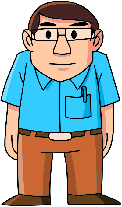 Comic character 428 clipart