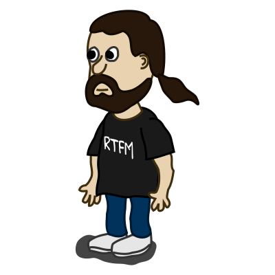 Comic characters: Bearded guy clipart