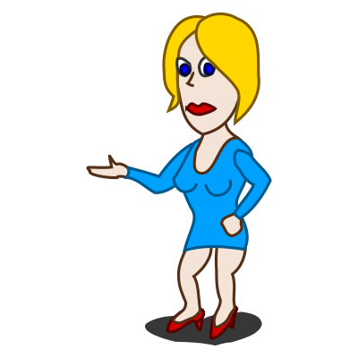 Comic characters: Blonde clipart