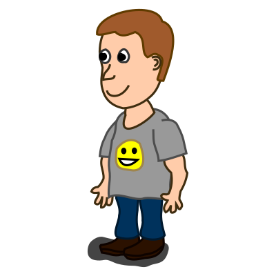 Comic characters: Boy clipart