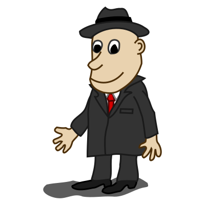 Comic characters: Businessman clipart
