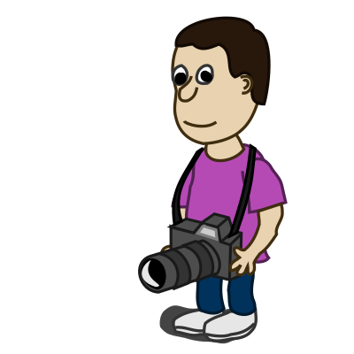 Comic characters: Camera clipart