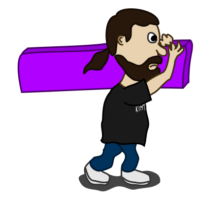 Comic characters: Carrier clipart