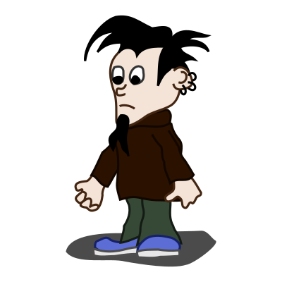 Comic characters: Emo clipart