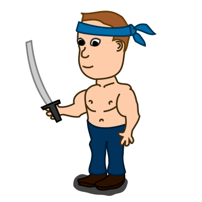 Comic characters: Fake Ninja clipart
