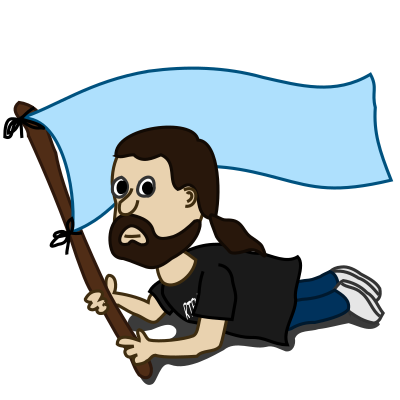 Comic characters: Flag clipart