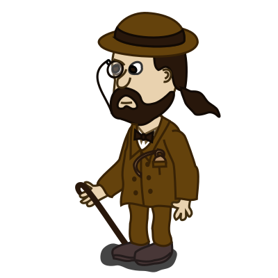 Comic characters: Gentelman clipart