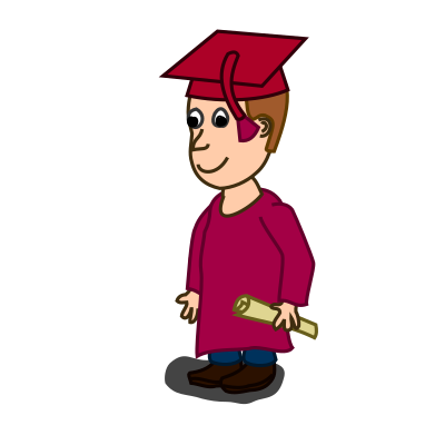 Comic characters: Graduated clipart