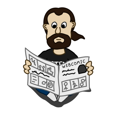 Comic characters: Newspaper clipart