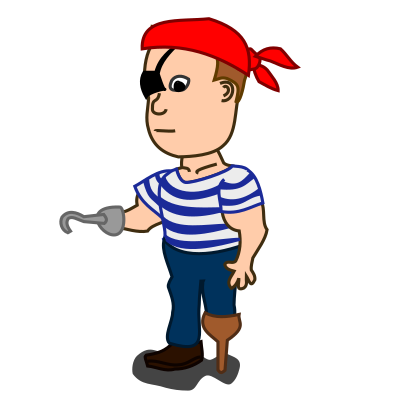 Comic characters: Pirate clipart