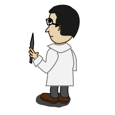Comic characters: Professor clipart