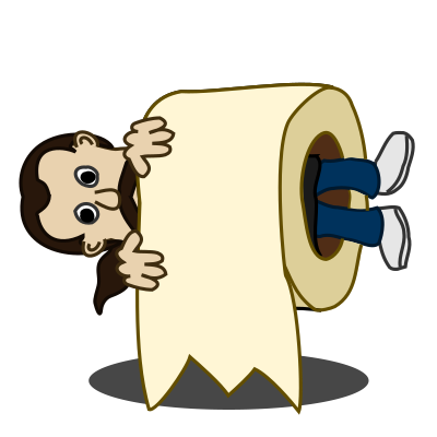 Comic characters: Rolled clipart
