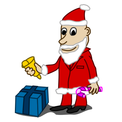 Comic characters: Santa clipart