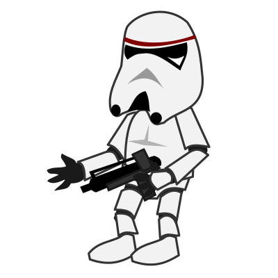 Comic characters: Stormtrooper clipart