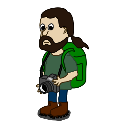 Comic characters: Trekker clipart
