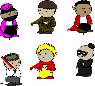 Comic-con attendees clipart