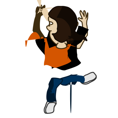 Comic dancer remix clipart