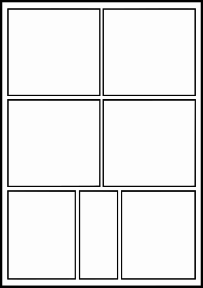 Comic template 1 clipart