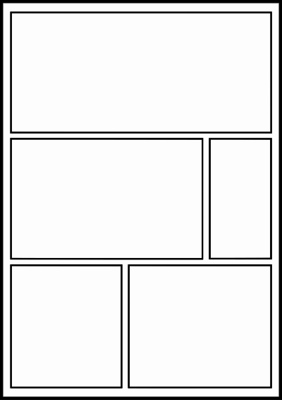 Comic template 2 clipart