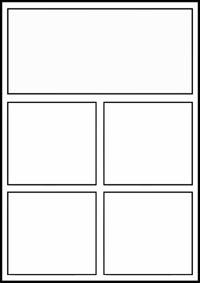 Comic template 3 clipart