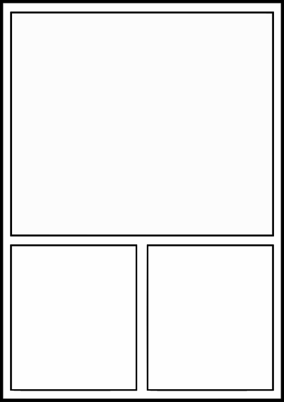 Comic template 4 clipart