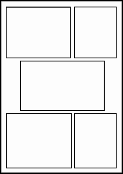 Comic template 6 clipart