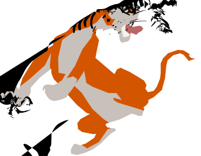 Comic Tiger clipart