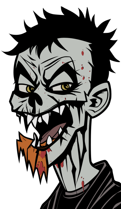 Comics Zombie - Colour Remix clipart