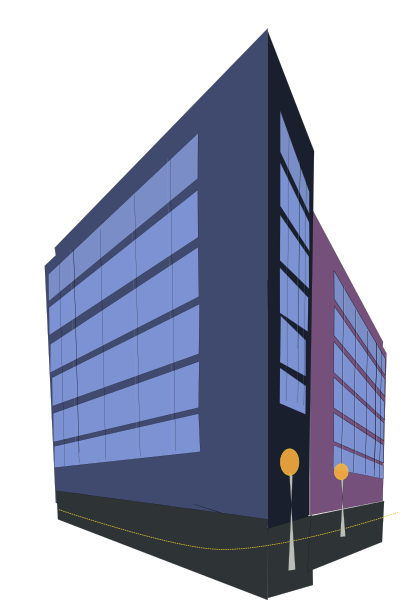 Commercial building clipart