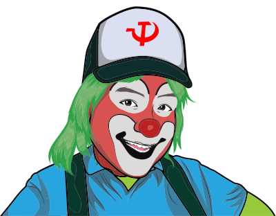 Communist clown clipart