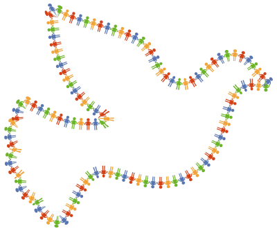 Community Peace Dove clipart
