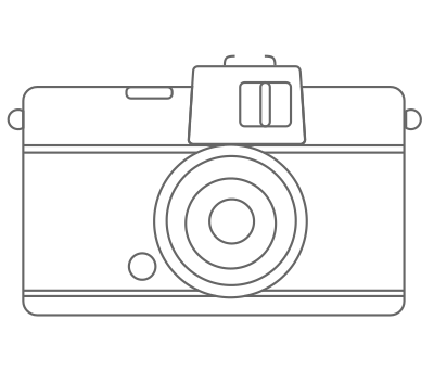 Compact Camera Line Art clipart
