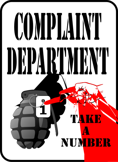Complaint Department (Daily Sketch 49) clipart