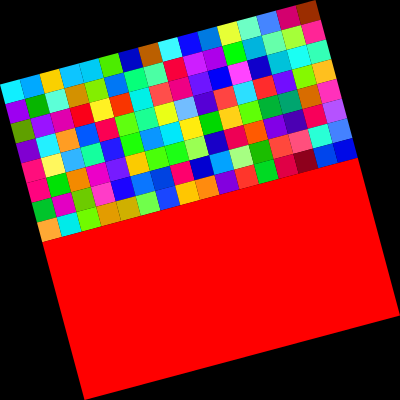 Compositing test with filtering 2 clipart