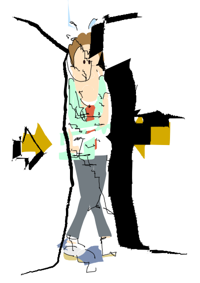 Compressed Person - Colour Remix clipart