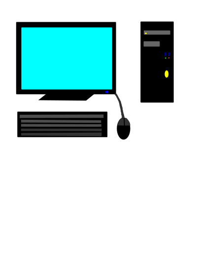 Computador personal clipart
