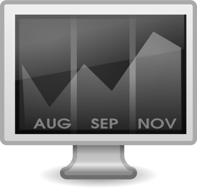 Computer chart clipart
