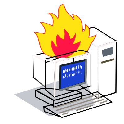 Computer Crash clipart