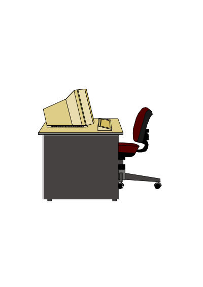 Computer Desk clipart