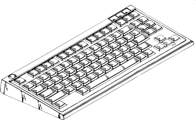 Computer keyboard 2 clipart