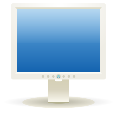 Computer LCD display clipart